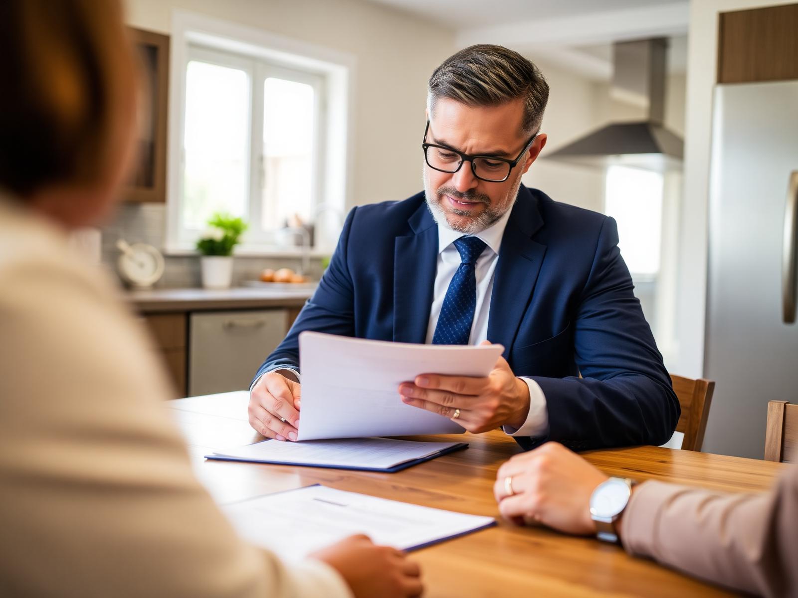 Public adjuster reviewing a claim